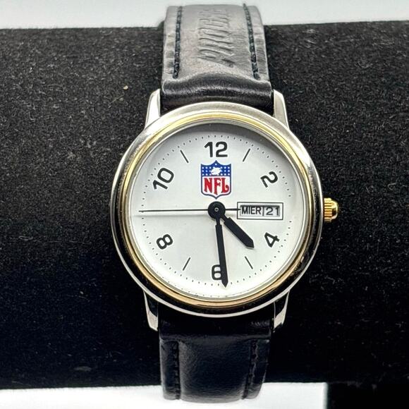 Silver & Black NFL Watch - Picture 1 of 6
